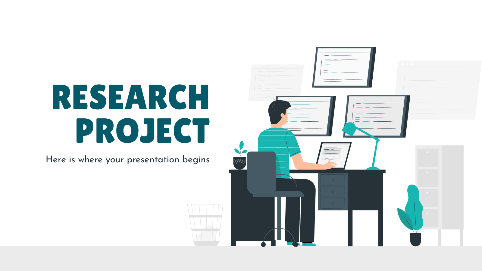 研究项目提案和PowerPoint模板